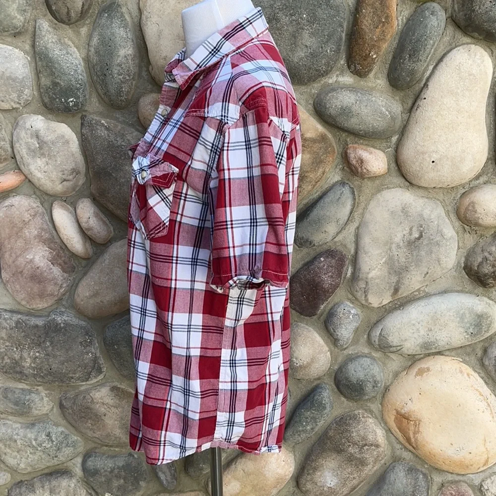 Aeropostale Plaid Western Cotton Shirt - Picture 3 of 6